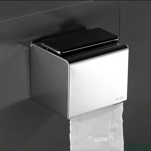 Porte-rouleau de papier hôtelier en inox brossé de qualité supérieure