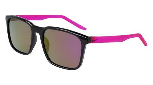 Nike Unisex Rave Polarized Square Sunglasses (Black/Polar Pink Flash) - image 2