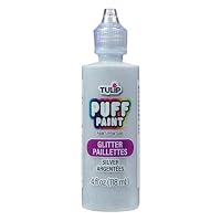 Tulip Dimensional Fabric Paint, 118ml, Glitter Silver