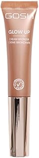 GOSH GLOW-UP CREAM BRONZER do twarzy, płynny bronzer do opalania i konturowania, długotrwały kremowy bronzer I łatwy do blendowania I wegański i certyfikowany przez alergię, brąz 002