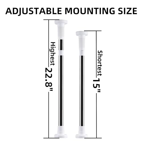 Nbguigdstr 2 Pack Universal Undermount Sink Support Brackets,Clips(15-22.8 in)-Adjustable Stainless Steel Support Sink Legs,Pedestal Stand,Kitchen & Bathroom Sink Repair Supports System Kit - Thumbnail 2