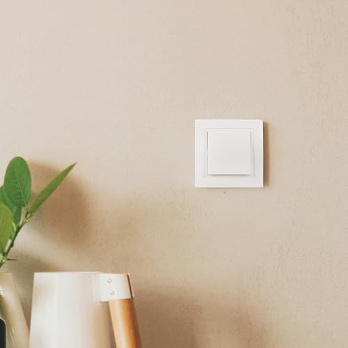 Interruptor doble de pared europeo pack de 2 unidades para control de iluminación del hogar 7