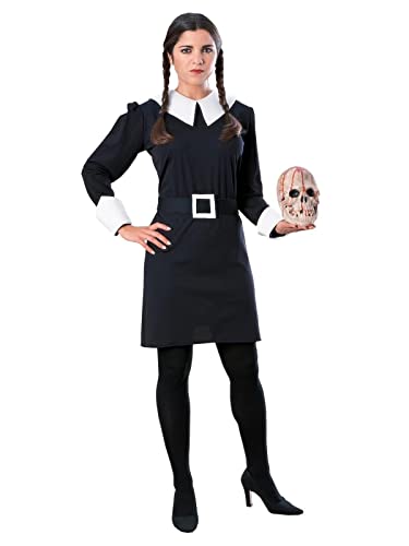 Rubie's Women's The Addams Family Wednesday Costume Dress, Black, Small