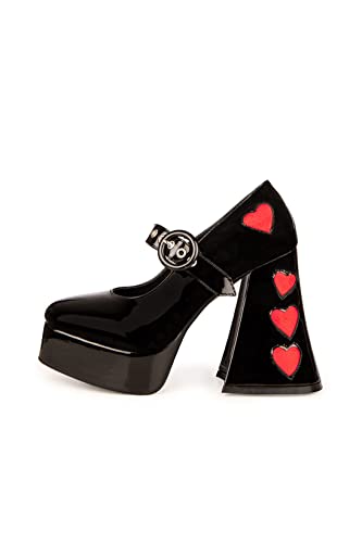 LAMODA Love Sick Chaussures de Court Escarpins Plateforme Gothique Grunge pour Femme