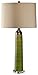 Murray Feiss 10078ACB Independents Collection Table Lamp, Architectural Brown Finish with River Rock Brown Linen Shade