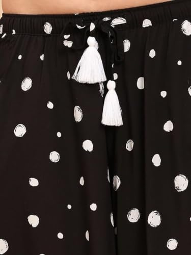 Image of B STORIES Women's Viscose Printed Lounge Culotte Shorts (Pack of 2)