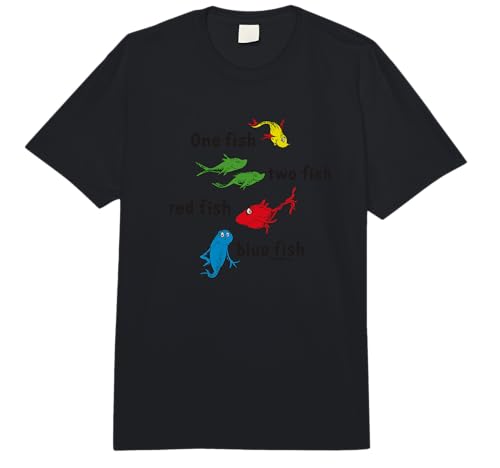 Dr. Seuss One Fish Two Fish Comfort Colors Adult Heavyweight T-Shirt