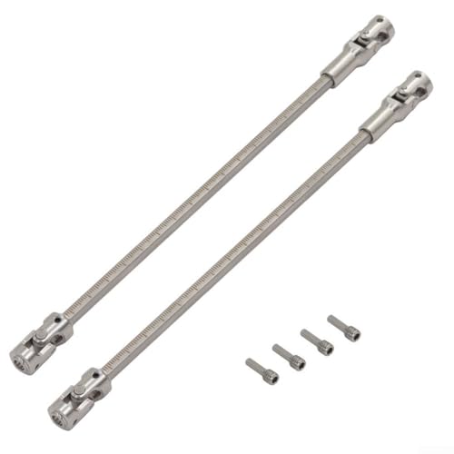 Customizable Stainless Steel Drive Shaft for RC Crawlers Perfectly Designed for 110 LCG Models with Enhanced Durability (Black 1)