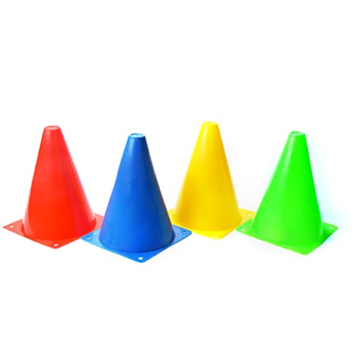 YSBER 12 Markierkegel Fußbal, Hütchen Kinder Pylonen Fußball, Trainingskegel Hilfs, Multifunktionskegel, verwendet für Kinder Sport, Reitsport, Heimfitness und Hundetraining