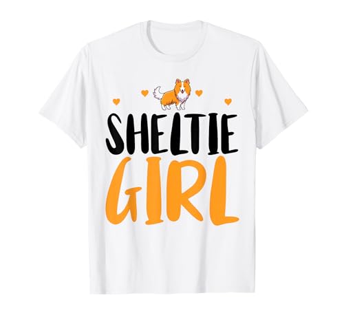 Sheltie Girl Funny Shetland Sheepdog Owner Dog Amoureux T-Shirt