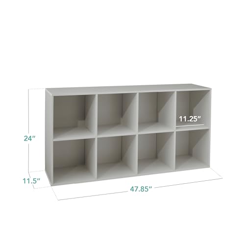 image for Best Choice Products Kids Bookcase 8-Cube Storage Organizer, 11in Shel