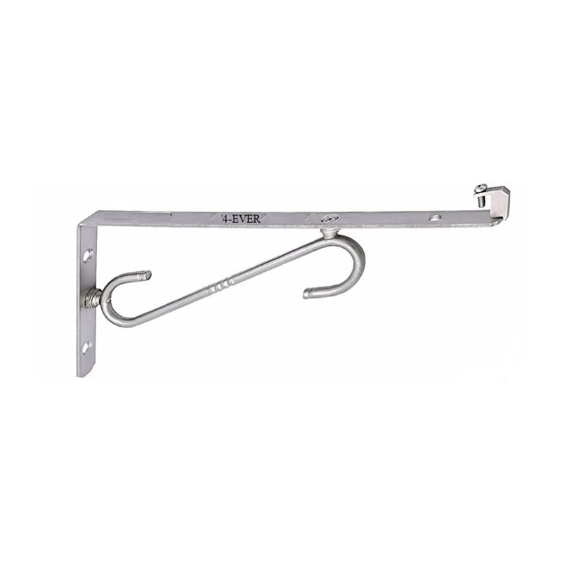 4ever Stainless Steel SL Type Shelf Bracket for Glass Shelves | Heavy Duty Stainless Steel Shelf Holders for Floating Wall Shelves (12 Inches, Pack of 1)-image-43
