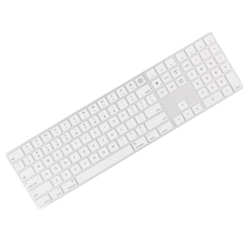 Funda para teclado Mac blanca Allinside que protege tu Magic Keyboard A2520 contra polvo