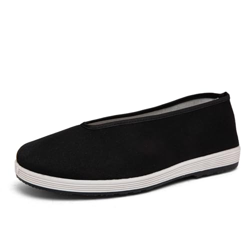Kung Fu & Tai Chi Shoes - Comfortable, Slip-On, Anti-Skid, Lightweight Men's Traditional Cloth Shoes,Indoor Slippers