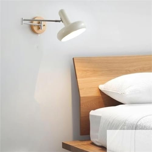 Applique murale à bras pivotant réglable pour lecture dans la chambre