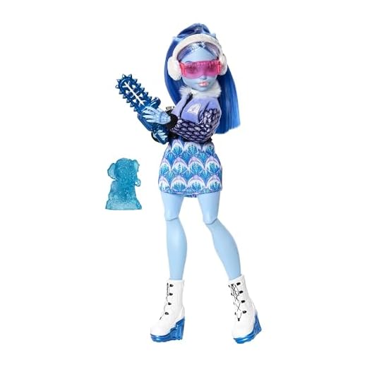 Monster High Poupée Abbey Bominable du Journal des Horreurs, thème Club des Beaux-Arts, avec Veste Universitaire et Accessoire Dont Album de Photos et Outils de Peinture et de Sculpture, JDR58