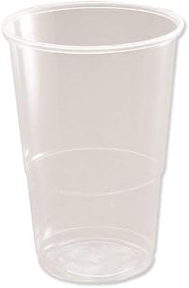 Plastic Half Pint Glass Clear (Pack of 50) 0510033