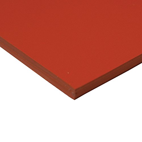 Feuille silicone orange 50 A épaisseur 0,3 cm sans dos