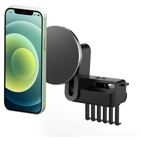 TSELLER Tesla Phone Mount, Adaptive Magnetic Holder for Model 3 & Model Y (2019-2024) - Dashboard & Air Vent Compatible Cover