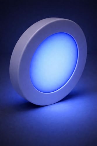 Image of OLIPS 3W LED Cabinet & Cupboard Striker Light | Magnetic Cover Surface Mount Light | Elegant Slim Metal Body | Bright Energy Efficient LED for Kitchen & Wardrobe (1, Blue)