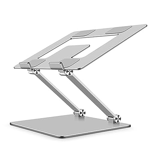 wudoo Soporte para Computadora Soporte para Computadora PortáTil Soporte de DisipacióN de Elevado de Metal Plegable Que Se Adapta para la ErgonomíA (Plata)