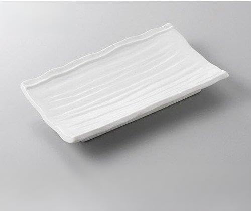 セトモノホンポ(Setomonohonpo) Set of 10 Pottery Dishes, Kouhiki Wood Grain Pottery Dishes, 8.1 x 5.1 x 1.2 inches (20.7 x 13 x 3 cm), Japanese Tableware, Restaurants, Commercial Use, Tableware