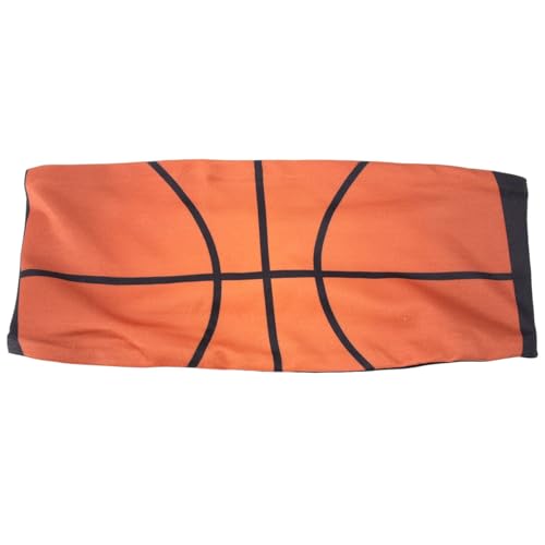 Housoutil Diadema Deportiva para Baloncesto de Poliéster Absorción de Sudor y Secado Rápido, Color Naranja, Adecuado para Uso Diario y Fiestas