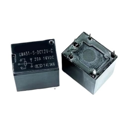 Relais CMA51-S-DC12V-C 20A à 5 pieds pour circuit imprimé, lot de 20 pièces