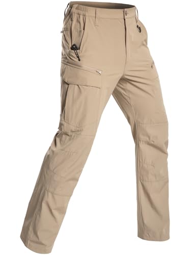 NAVEKULL Men's Quick Dry Hiking Pants Lightweight Water Resistant Work