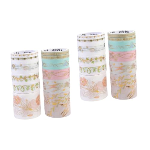 Ruban adhésif décoratif washi créatif pour scrapbooking et journal intime 24 pièces