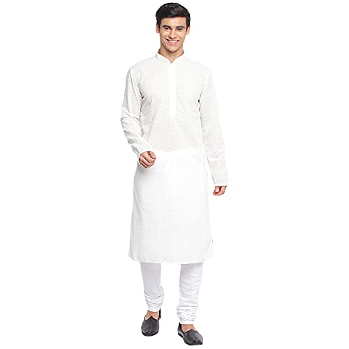 Image of Sanwara Men's Cotton Relaxed Kurta