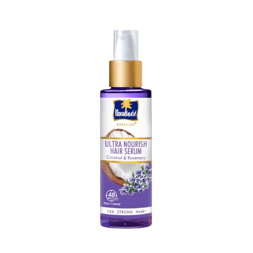 Image of Parachute Advansed Ultra Nourish Hair Serum | Coconut & Rosemary | 48Hr Frizz Control | 10X Strong Hair |45ml