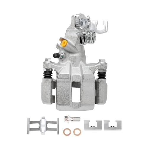 Image of Detroit Axle - Rear 2pc Brake Calipers for 1998-2007 Honda Accord | 2004-2008 Acura TSX, 2 Disc Brake Calipers 1998 1999 2000 2001 2002 2003 2004 2005 2006 2007 Replacement