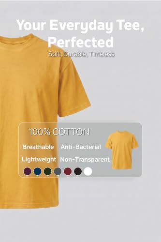 Image of Van Heusen Men's Crew Neck T-Shirt - Soft & Breathable Cotton | Regular Fit | Comfortable Everyday Casual Wear | Short Sleeves | Summer Favorite |Solid Colors | Style 60052|Available in Pack of 1 & 2