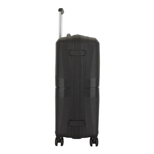 Image of American Tourister AIRCONIC2.0 SP 67 cm Meidum Check-in Polypropylene (PP) Hard 8 Wheels Spinner Luggage /Suitcase /Trolley Bag for Travel (Black)
