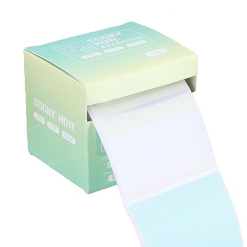 Image of FunBlast Sticky Notes Set- 256 Pcs Pull-Out Sticky Notes Set with Dispenser, Self Adhesive Memo Stickers 8 Patterns Mini Sticky Notes Pad Stick Notes for Office, School, Home (Green)