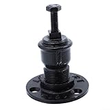 Construction en fer finition noire : le revêtement assure une apparence et une résistance constantes, compatible avec les rampes d'escalier en tube de fer épais standard