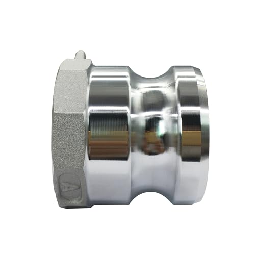 Beduan Aluminum Cam Lock Fittings (Part A) Cam and Groove Hose Fitting, 3" Plug x 3" NPT Female Threaded Adapter by beduan - Used condition - Image 3