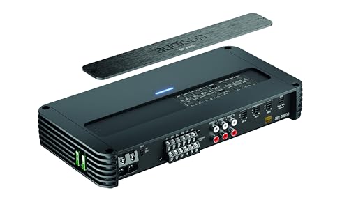 Audison, SR6.600 6-kanałowy wzmacniacz samochodowy klasy D, moc wyjściowa 1120 W RMS, dźwięk wysokiej rozdzielczości, wielokanałowy aktywny system zwrotnicy z regulowanymi filtrami