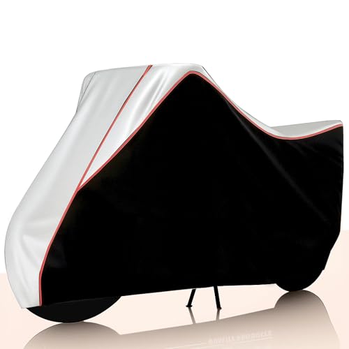 Image of Stylish Water Resistant Bike Body Cover Compatible with Splendor Plus & All Models | UV Protection, Dustproof, Heat Resistant, Two Wheeler | New All Weather Protection, Dust & Rain