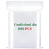 bustine trasparenti richiudibili | buste trasparenti con chiusura | sacchetti plastica richiudibili | sacchetti con chiusura zip resistenti con chiusura a zip piccoli per alimenti imballaggi 16x23