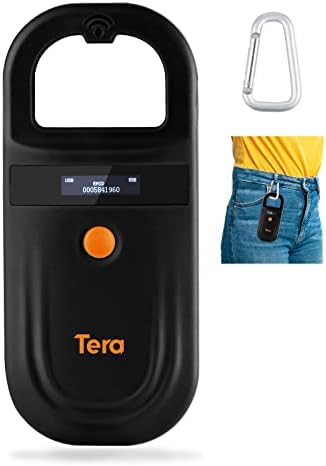 Tera Pet Microchip Reader Scanner RFID Portable Animal Chip ID Sc...