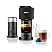Nespresso Vertuo Next Coffee Machine by De'Longhi with Aeroccino Milk Frother, Over 30 Varieties of Pods, 6 Coffee Cup Sizes, Latte, Cappuccino, Starter Capsule Set Included, EN120.BMAE, Matte Black