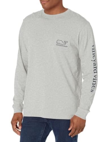 Image of vineyard vines Men's Long Sleeve Vintage Whale Pocket T-Shirt