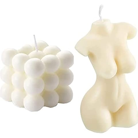 OUKEYI 2 Pieces Bubble Candles Set Cover