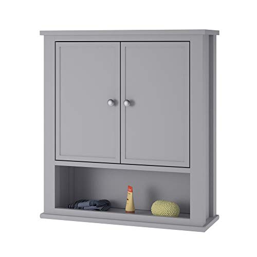 Ameriwood Home Franklin Wand-Ablage, grau, (H) 63 x (W) 54 x (D) 19 cm Cover