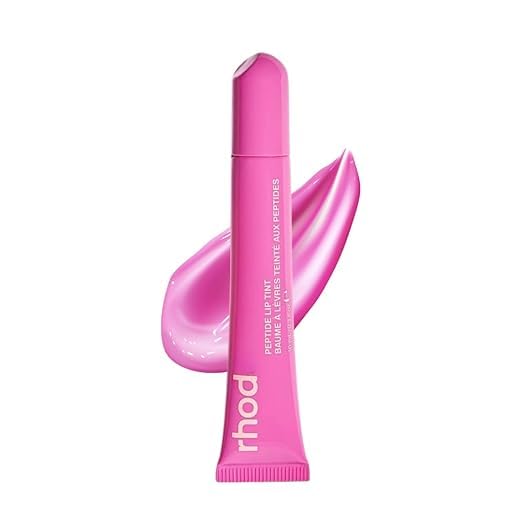 Image of Peptide Lip Tint | Hydrating Tinted Lip Balm | Buildable, Creamy Color & Lip Care | Moisturising | Non-Sticky | Soft & Smooth Lips (Short cake)