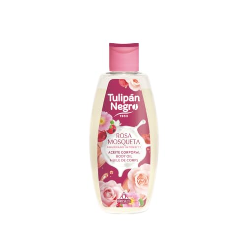 Tulipán Negro   Body Oil Rosa Mosqueta, Aceite Corporal Nutritivo y Regenerador, Hidratación y Suavidad para la Piel, 200 ml