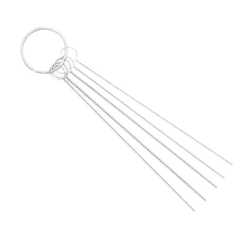 lipan Carburetor Cleaning Tool Carbon Dirt Jet Remove Brushes Needles Compatible with Car Motorcycle Moped Scooter ATV Carb Jets Wire Cleaner Kits (Color : Needles)