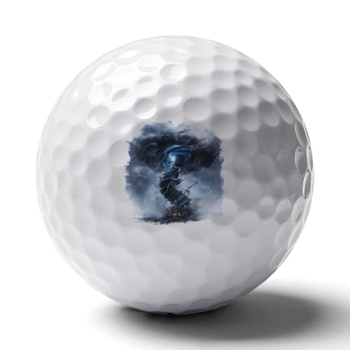 Tornado Novelty Golf Balls Soft Elasticity Feel Printed Golfs Training Ball Outdoor Sporting Goods